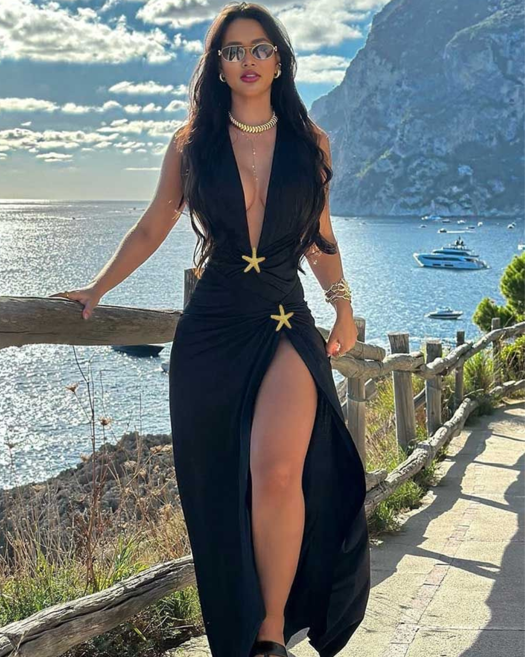 Levoire | Maillot De Bain & Ensemble De Jupe Portefeuille Avec Décoration Étoile De Mer