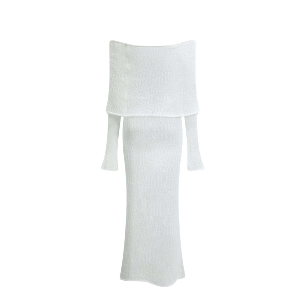 Levoire | Robes Maxi Transparentes Avec Design Off Shoulder