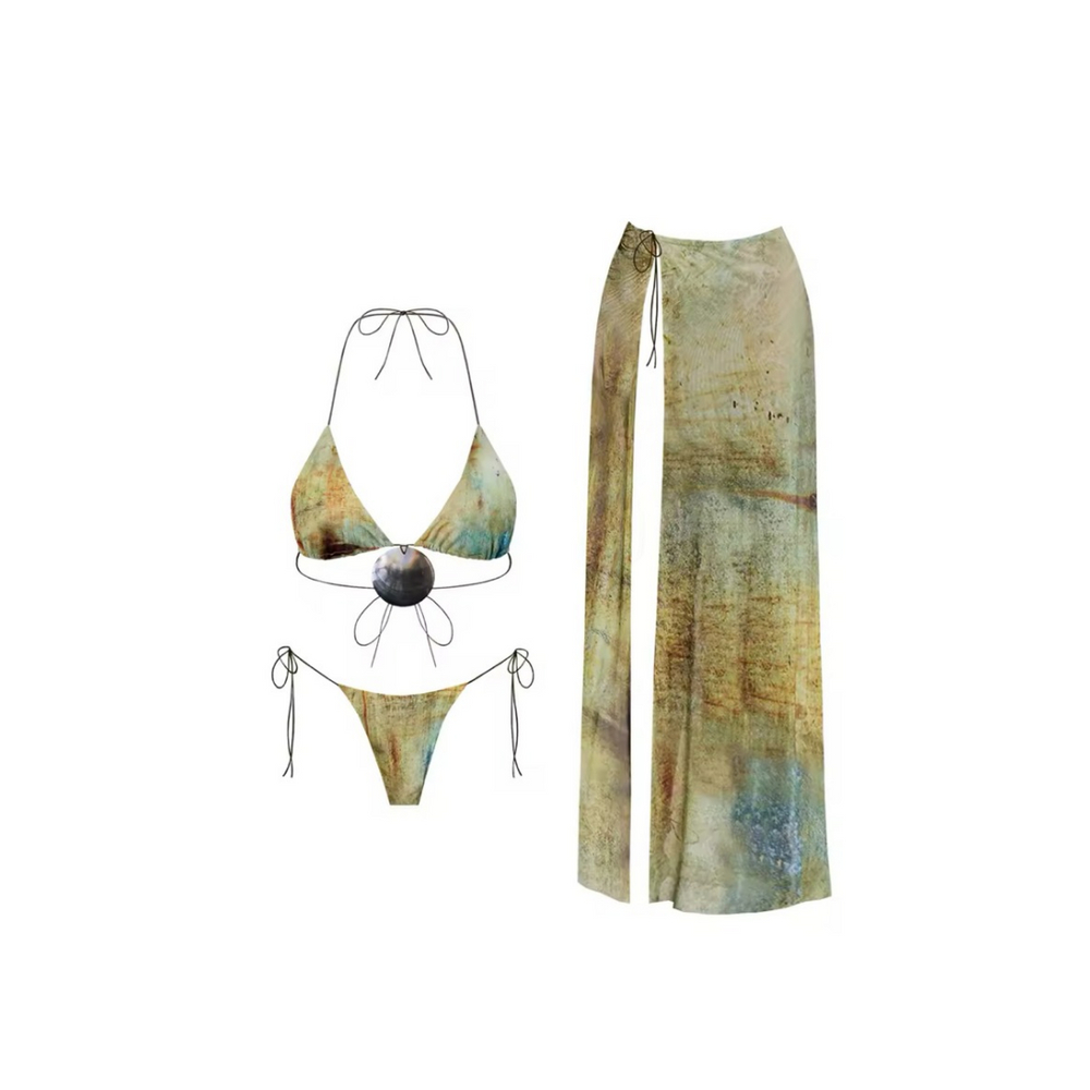 Levoire | Maillot De Bain En Art & Sarong Maxi L
