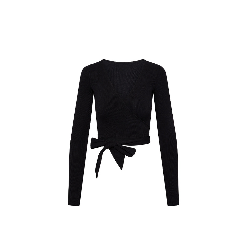 Levoire | Chemise À Manches Longues Enroulée Noir
