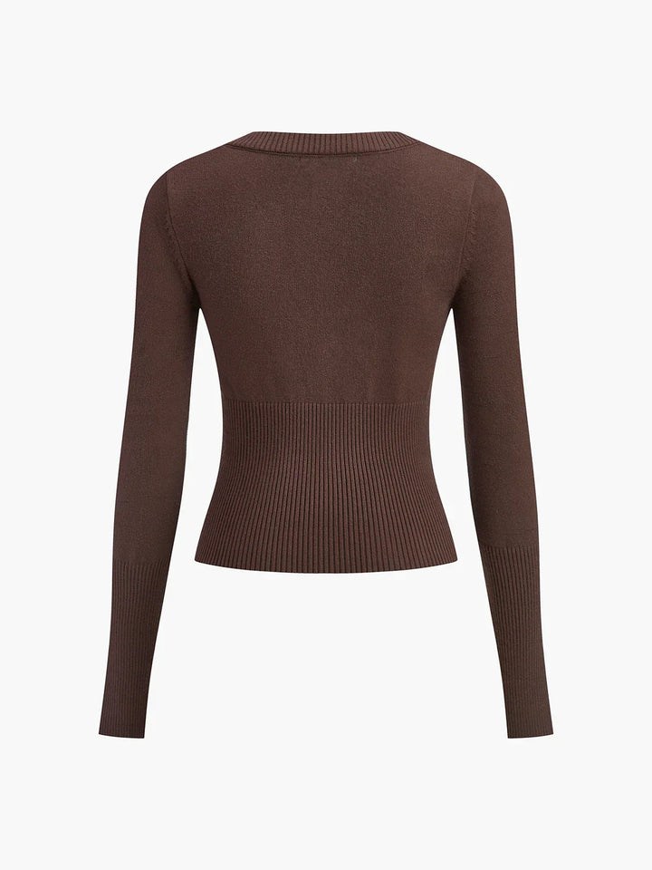 Levoire | Ensemble Cardigan Tricoté et Jupe Plissée Élégante