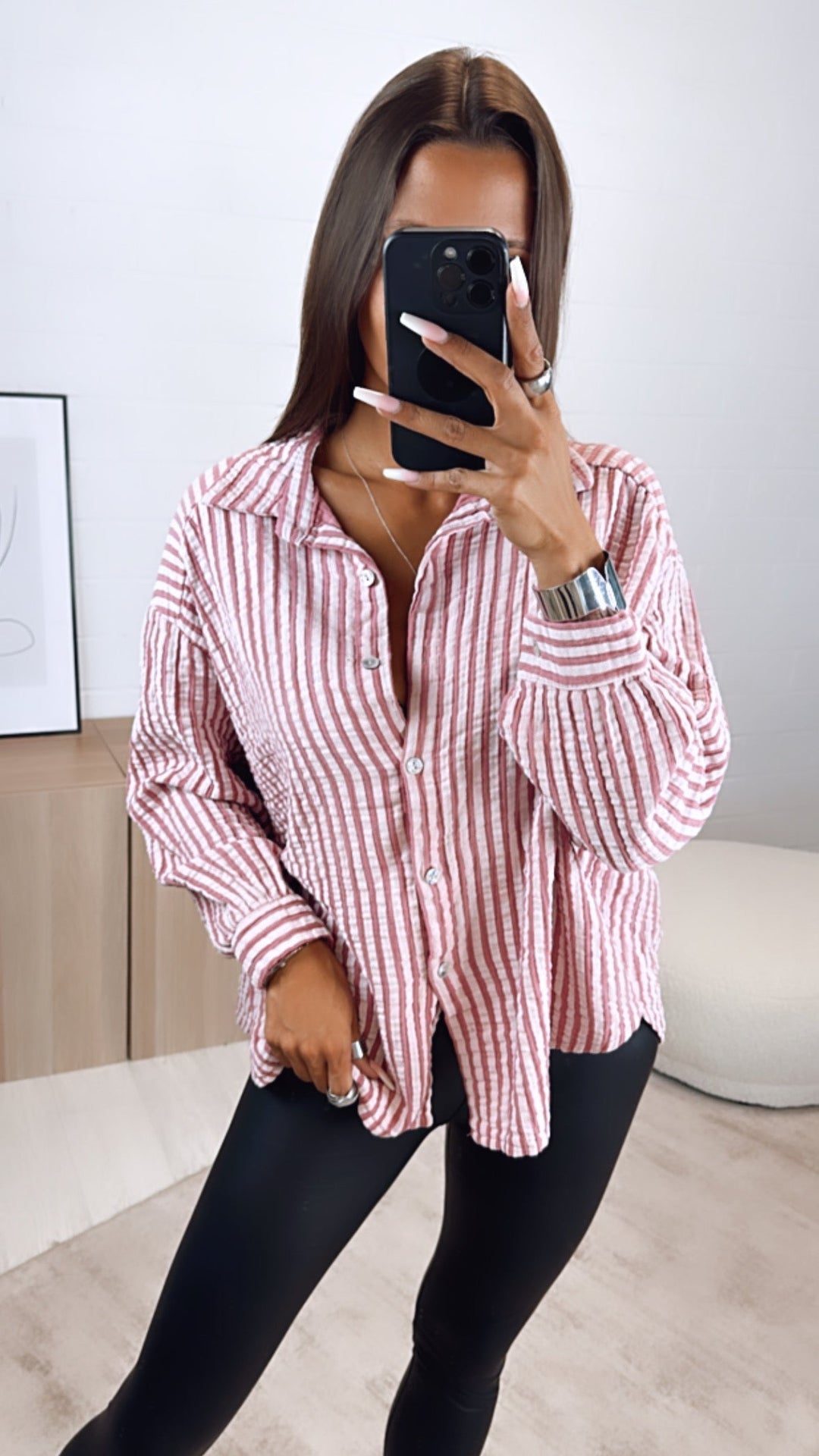 Levoire | Chemise Surdimensionnée En Mousseline Rayée