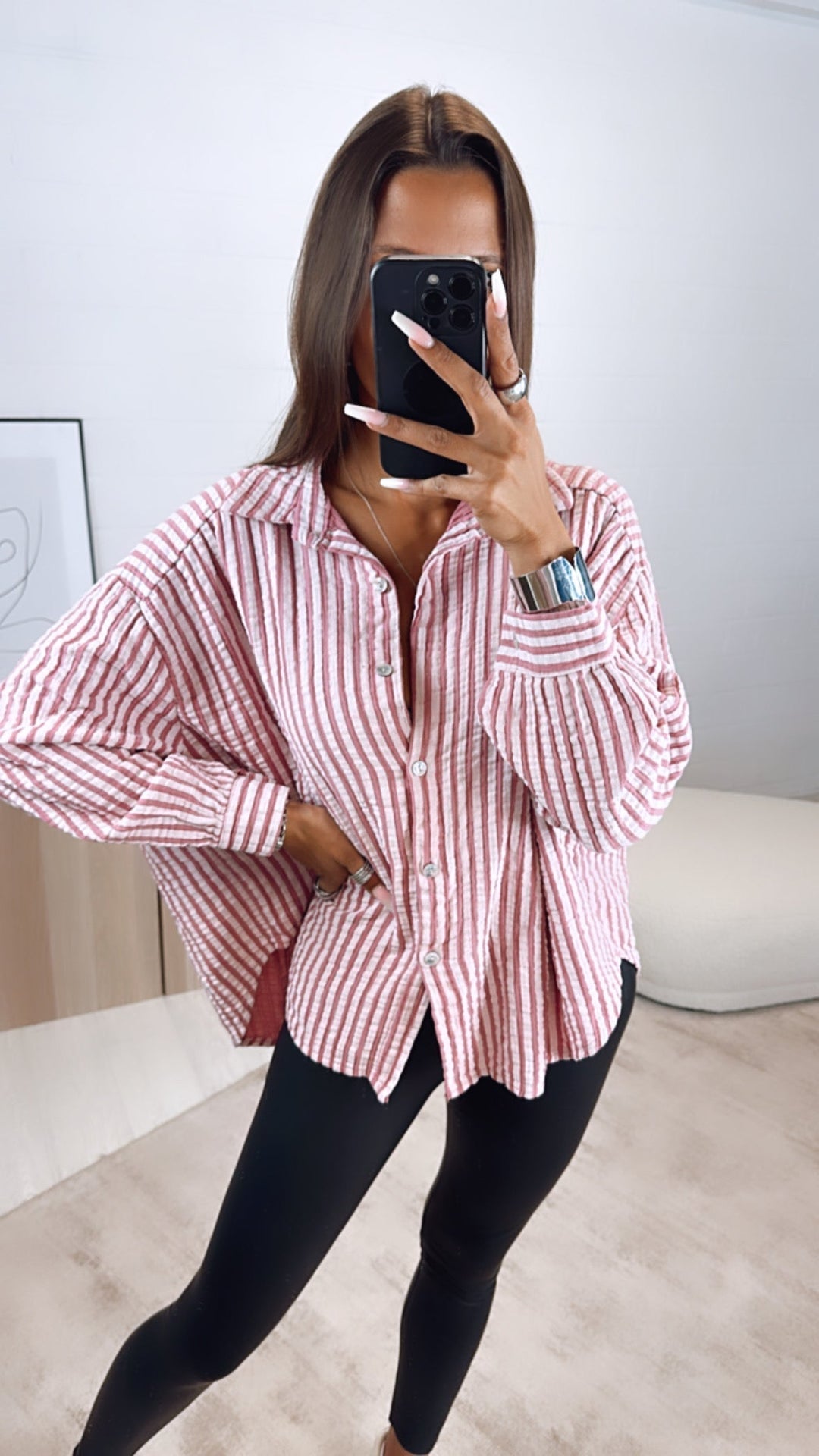 Levoire | Chemise Surdimensionnée En Mousseline Rayée