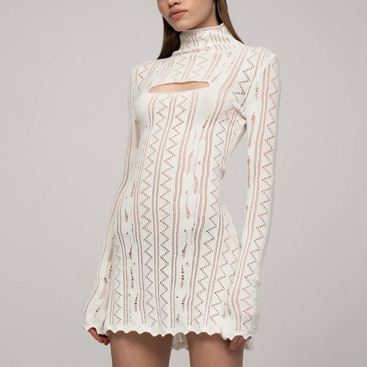 Levoire | Robe En Maille Découpée