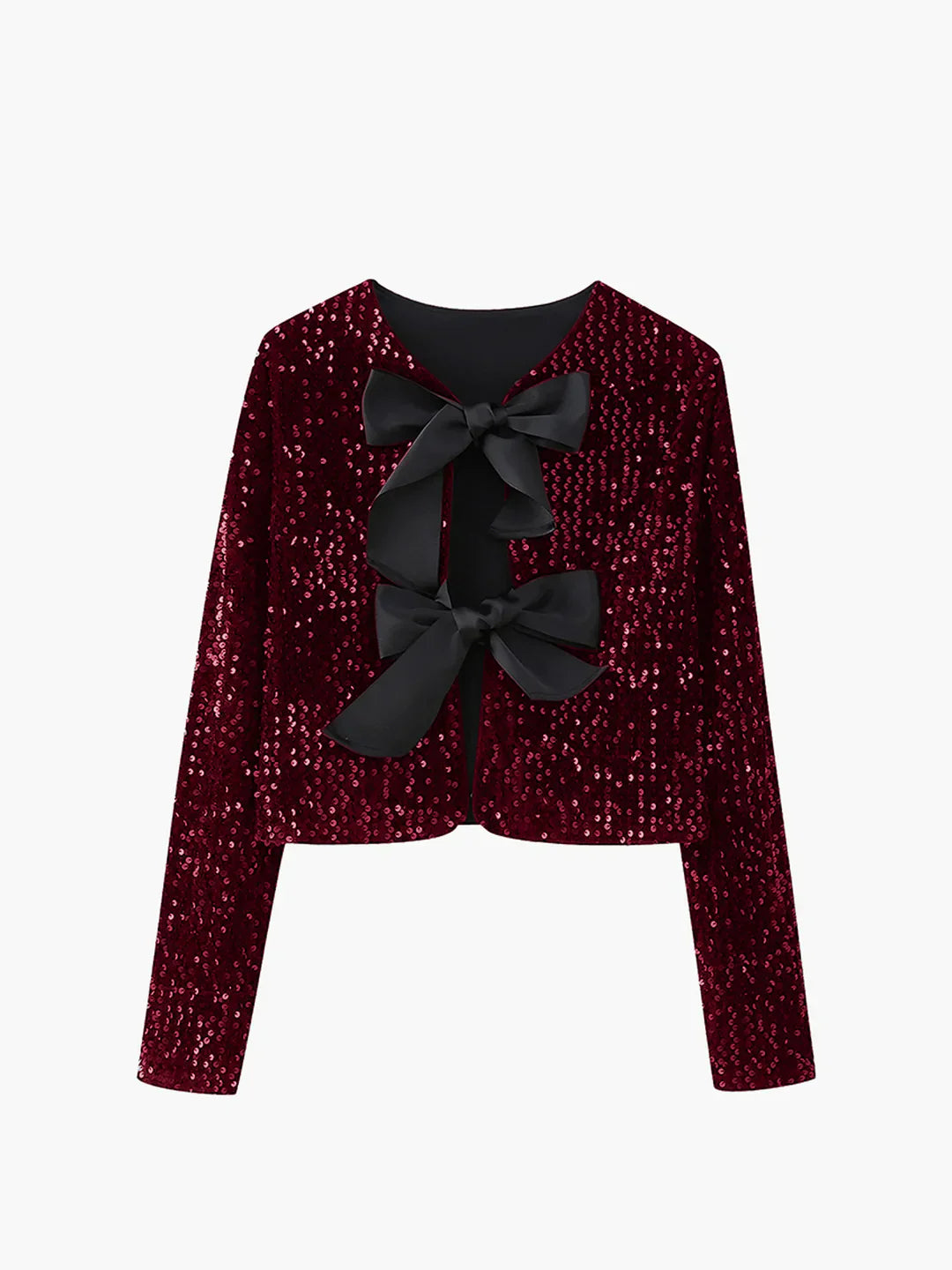 Levoire | Chemise Décorative En Velours À Nœuds Bourgogne