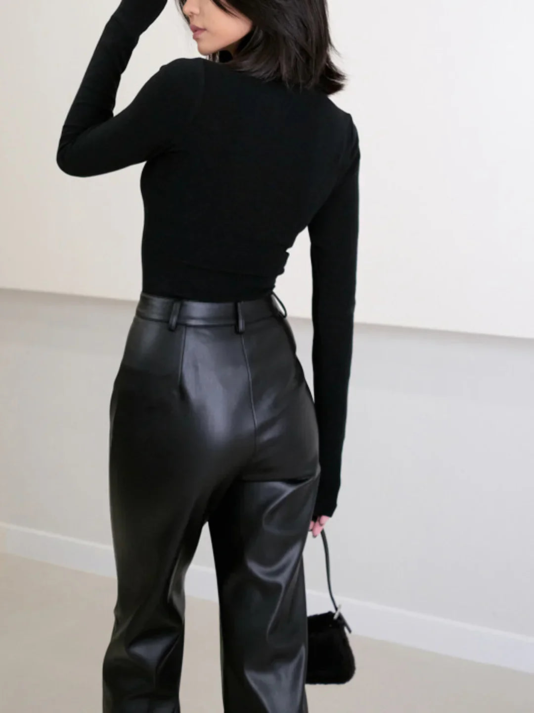 Levoire | Pantalons En Simili Cuir Taille Haute