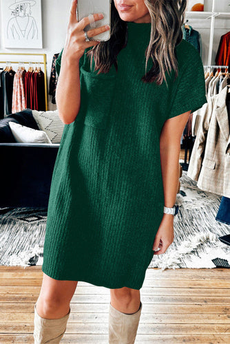 Levoire | Robe À Manches Courtes Et Grande Poche Idéale Pour Jours Froids