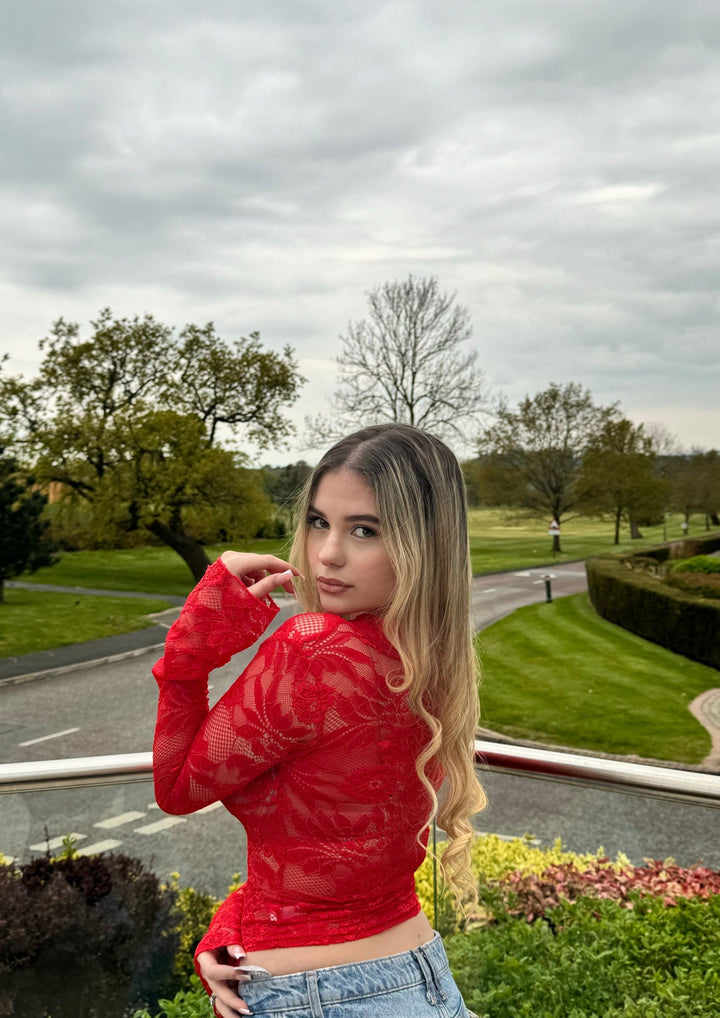 Levoire | Top En Dentelle Avec Bas De Manche