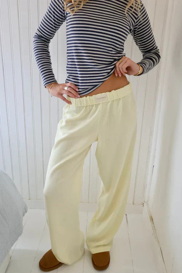 Levoire | Femme Pantalons de loisirs Jaune