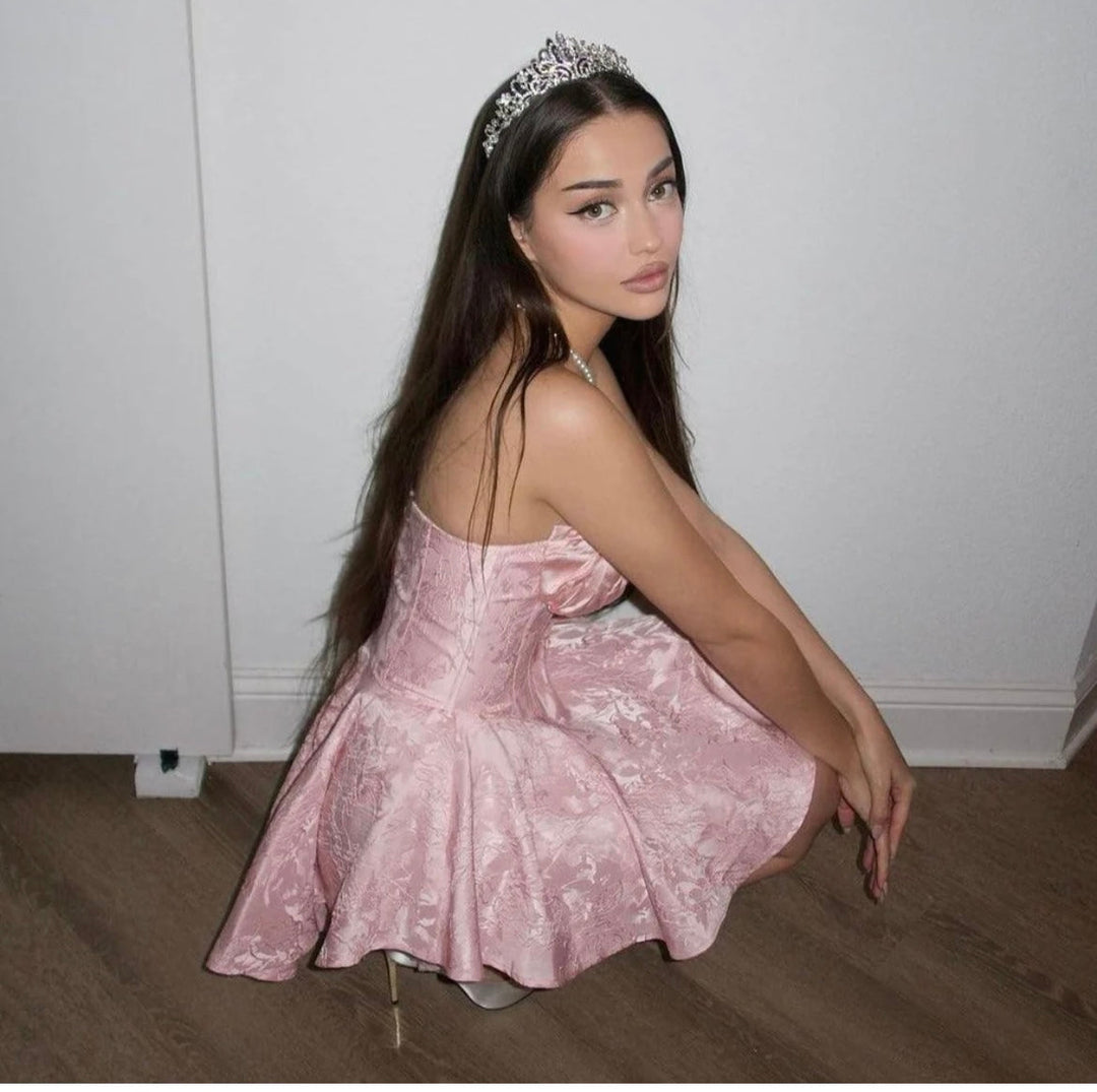 Levoire | Robe Mini Satin Korsatzt