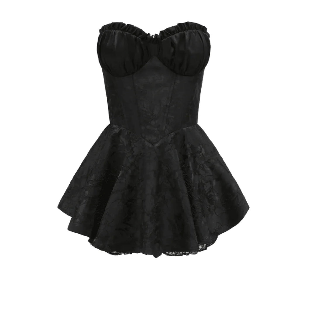 Levoire | Robe Mini Satin Korsatzt