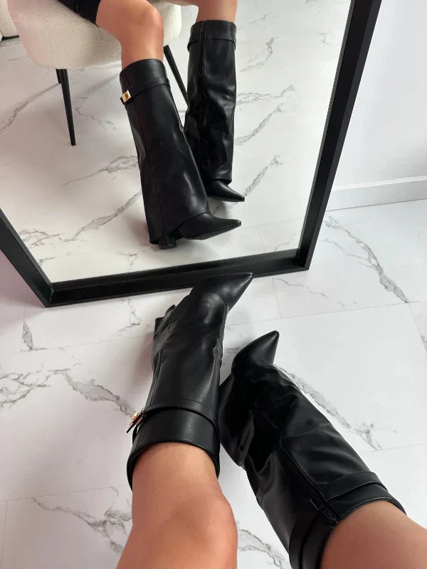 Levoire | Botte Requin Cuir noir