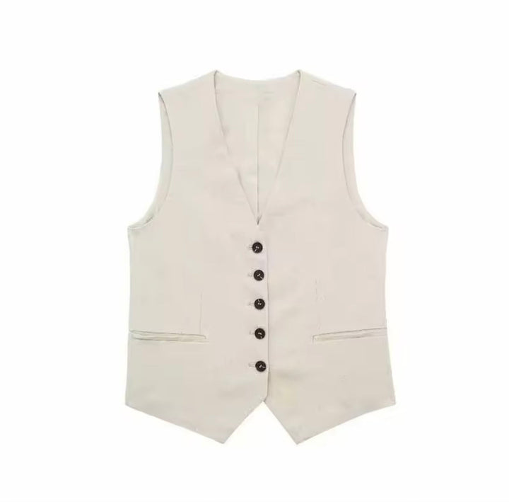 Levoire | Veste À Boutons De Loisirs Beige