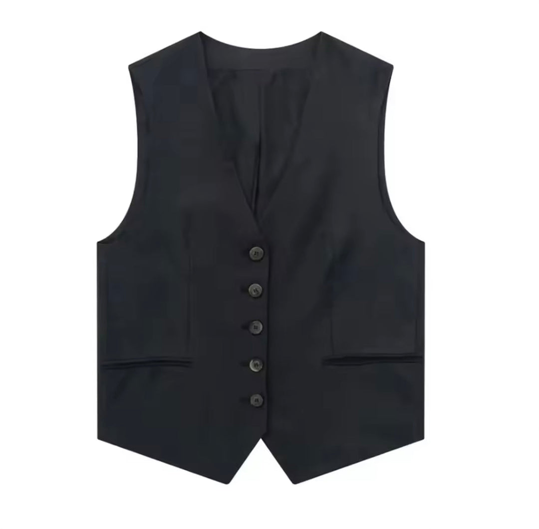 Levoire | Veste À Boutons De Loisirs Noir