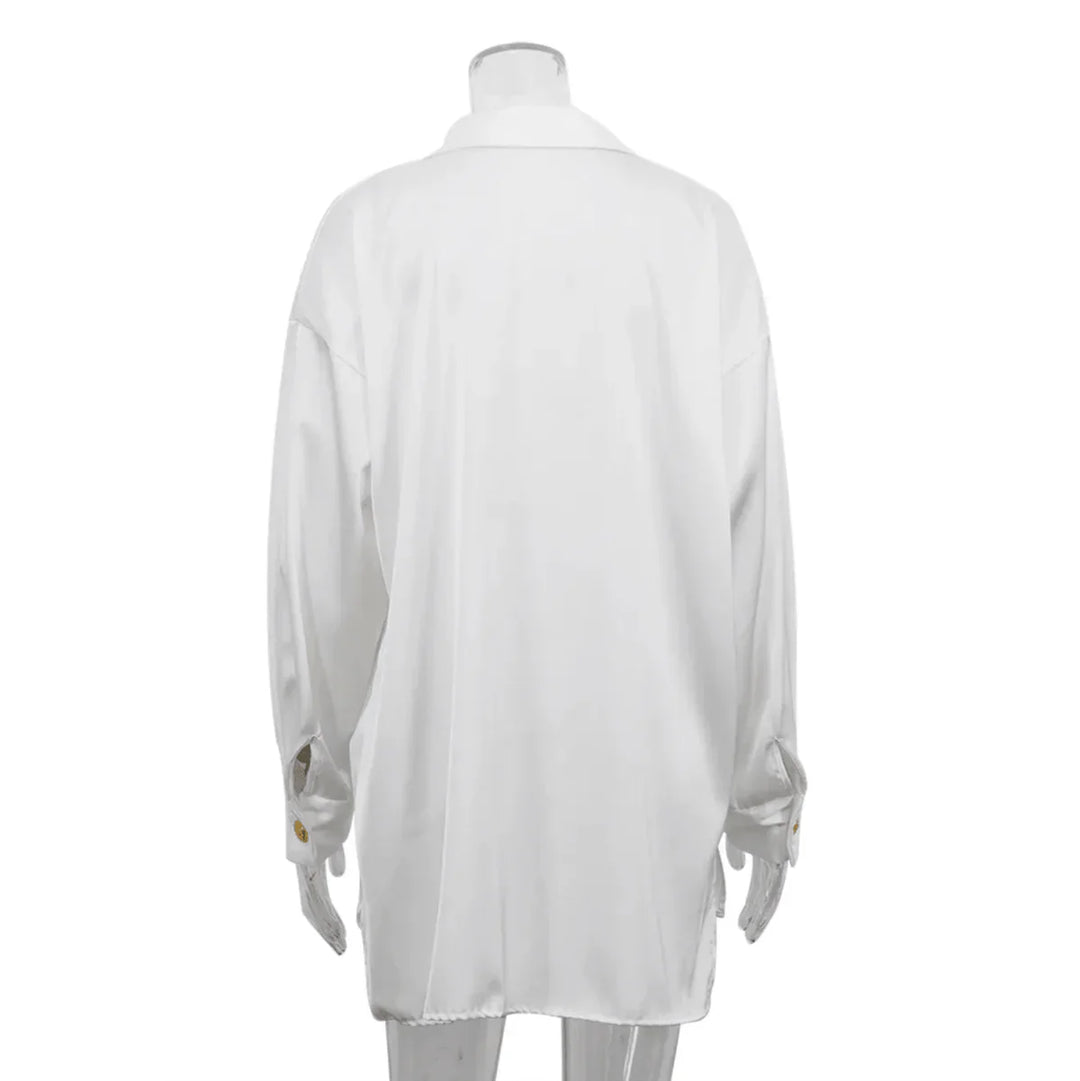 Levoire | Nouvelle Journée Blouse En Satin Décontractée