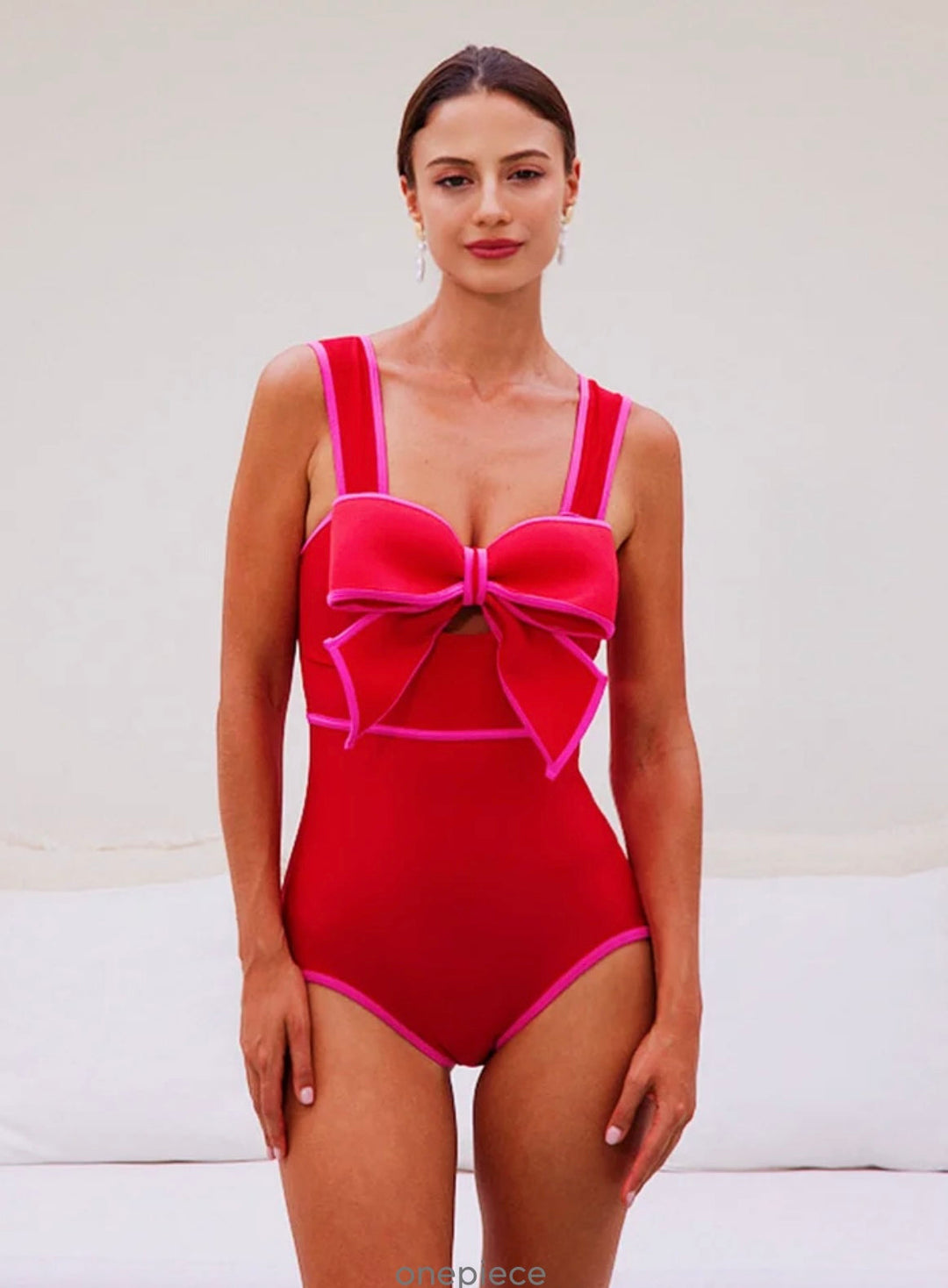 Levoire | Maillot De Bain Élégant À Découpe Cutout Rot