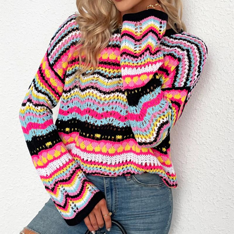 Levoire | En Tricot Rayé Colorées