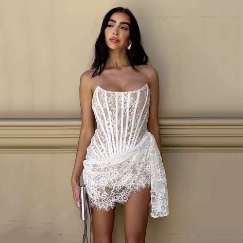 Levoire | Corset Spitze Mini Robe