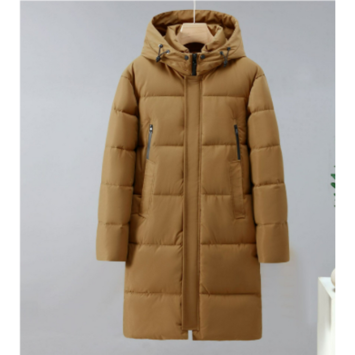Levoire | Parka Hommes Capuche Imperméable Marron clair