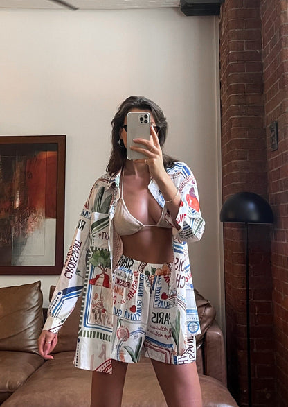 Levoire | Ensemble Deux Pièces Décontracté Pour Femme - Blanc