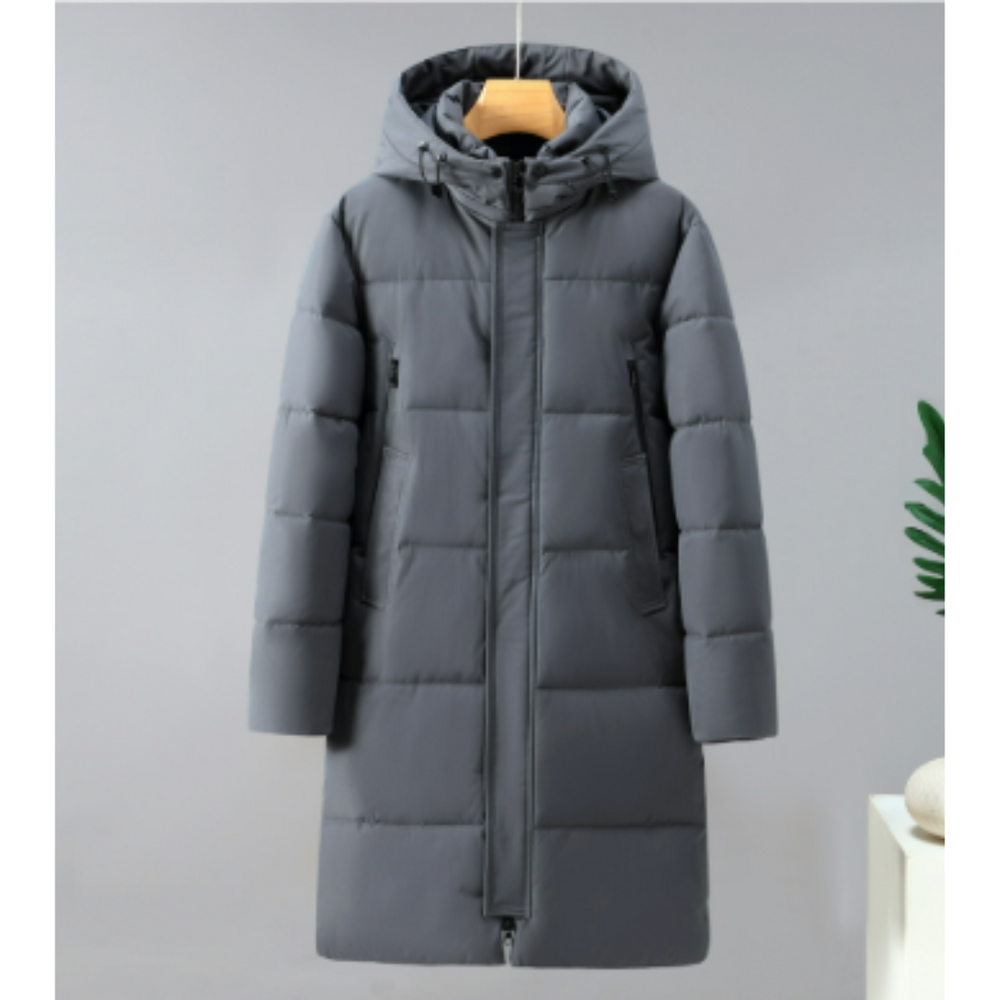 Levoire | Parka Hommes Capuche Imperméable Gris