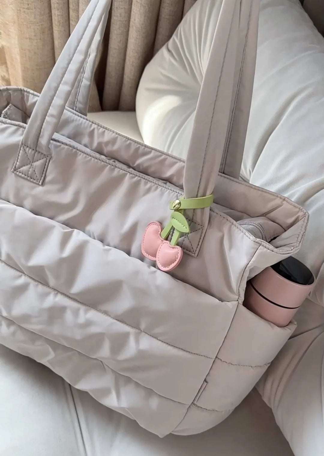 Levoire | Grand Sac Fourre-Tout Pour Beaucoup De Rangement Beige
