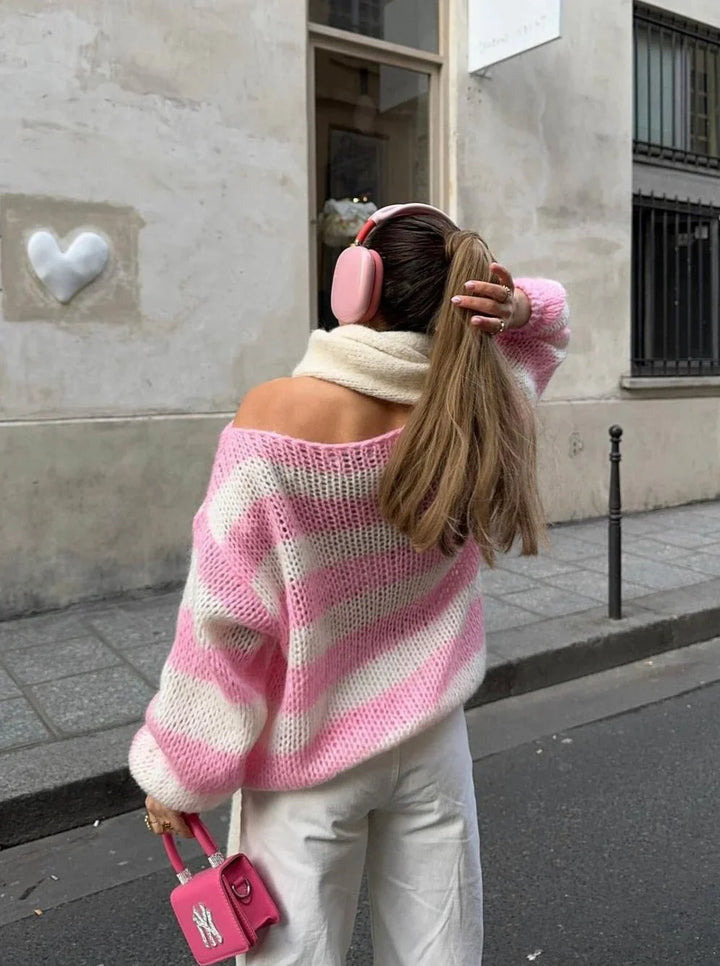 Levoire | Pull En Tricot Rayé