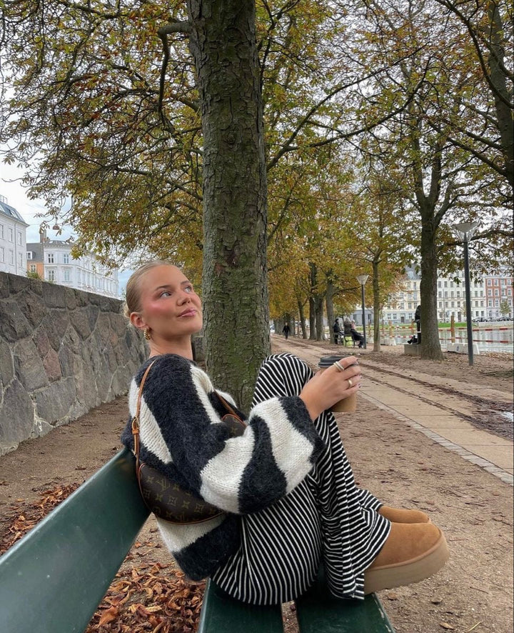 Levoire | Pantalon Rayé Tendance Pour Un Look Frais