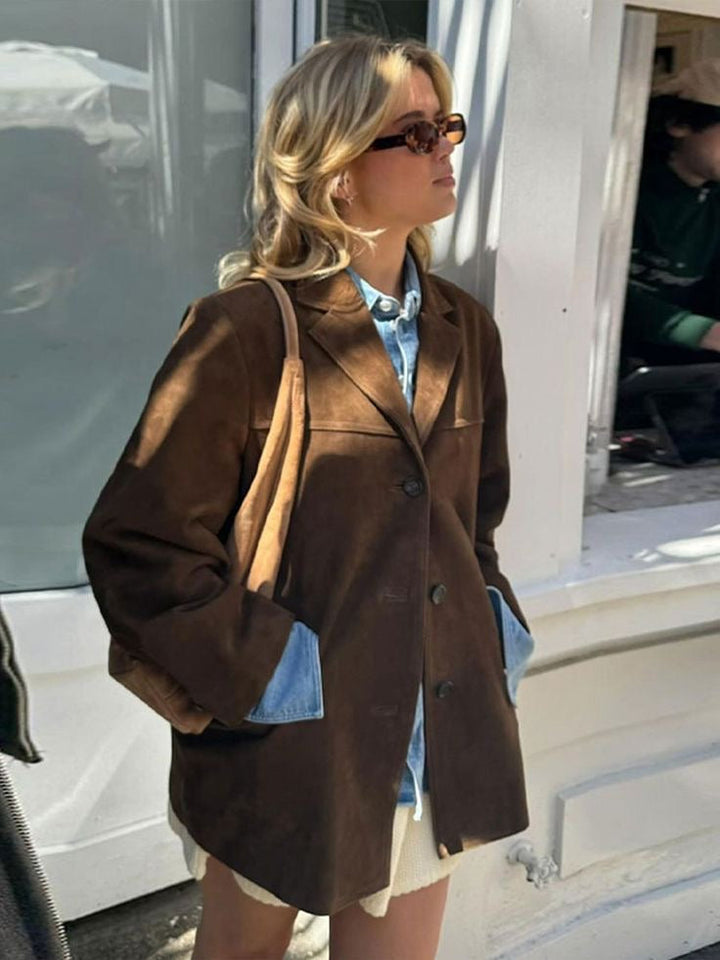 Levoire | Blazer En Daim Élégant Pour Toutes Les Occasions