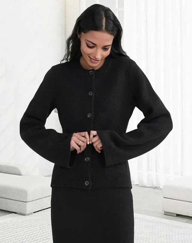 Levoire | Veste En Tricot Classique Noir