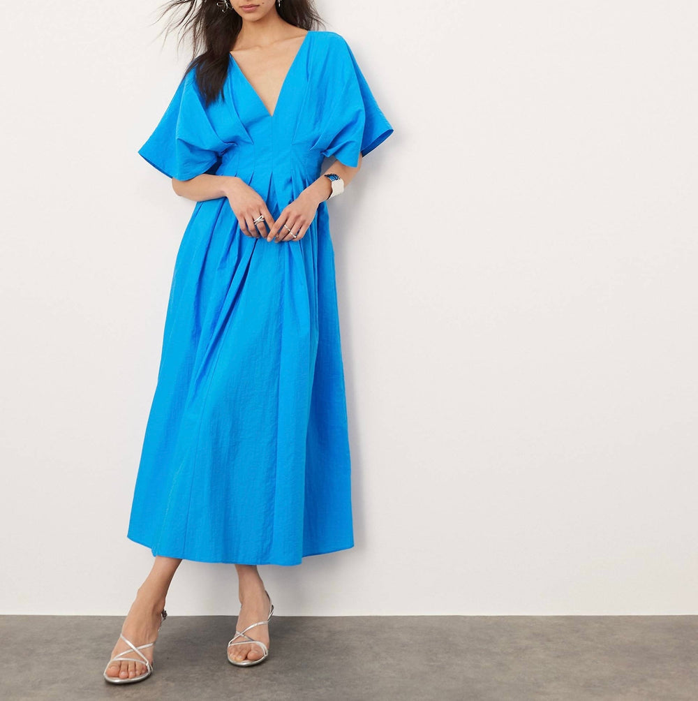 Levoire | Robe Maxi Aérée Bleu