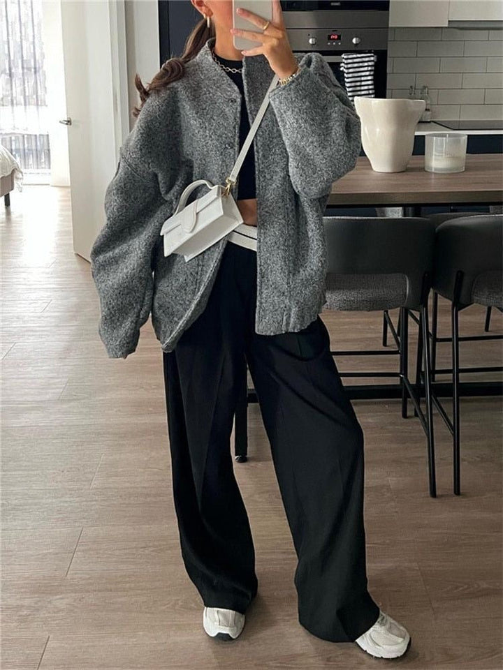 Levoire | Veste Bomber Surdimensionnée Pour Un Style Décontracté