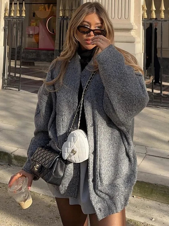 Levoire | Veste Bomber Surdimensionnée Pour Un Style Décontracté