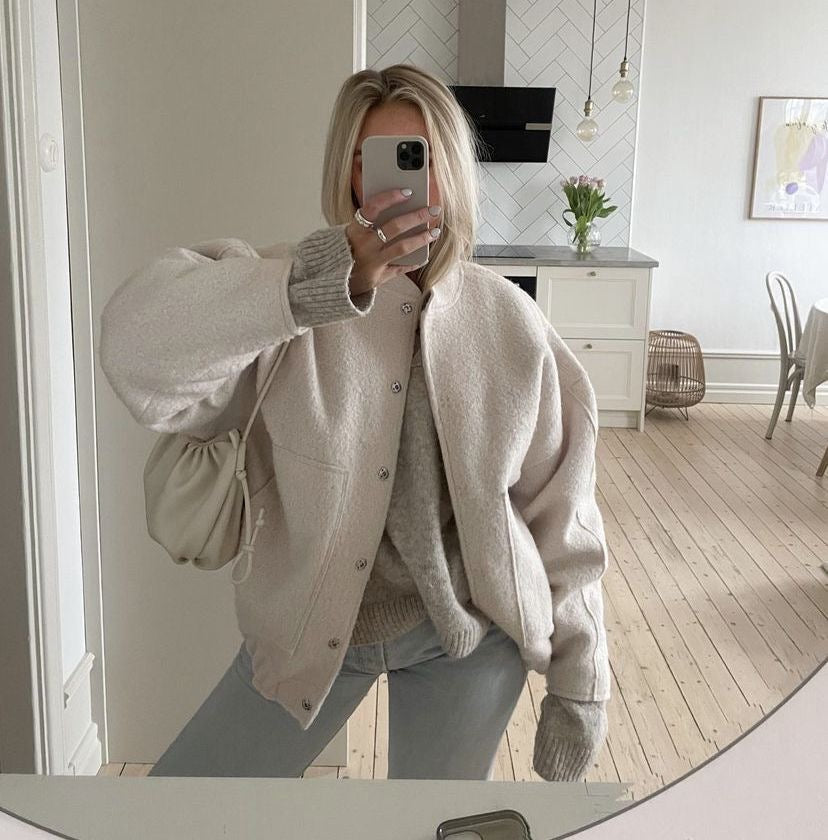 Levoire | Veste Bomber Surdimensionnée Pour Un Style Décontracté