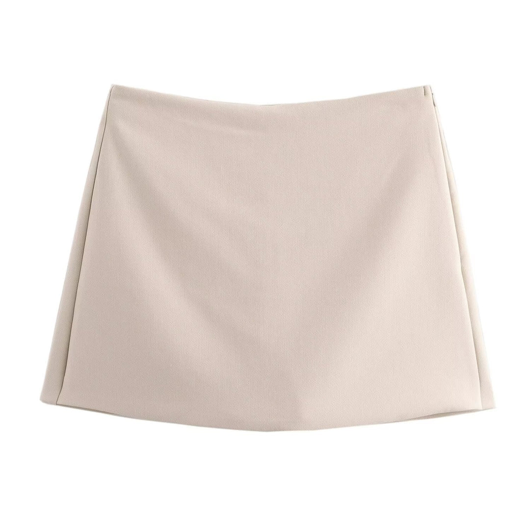 Levoire | Essential Skorts Élégant, Confortable Et Tendance Beige (sans rayures)