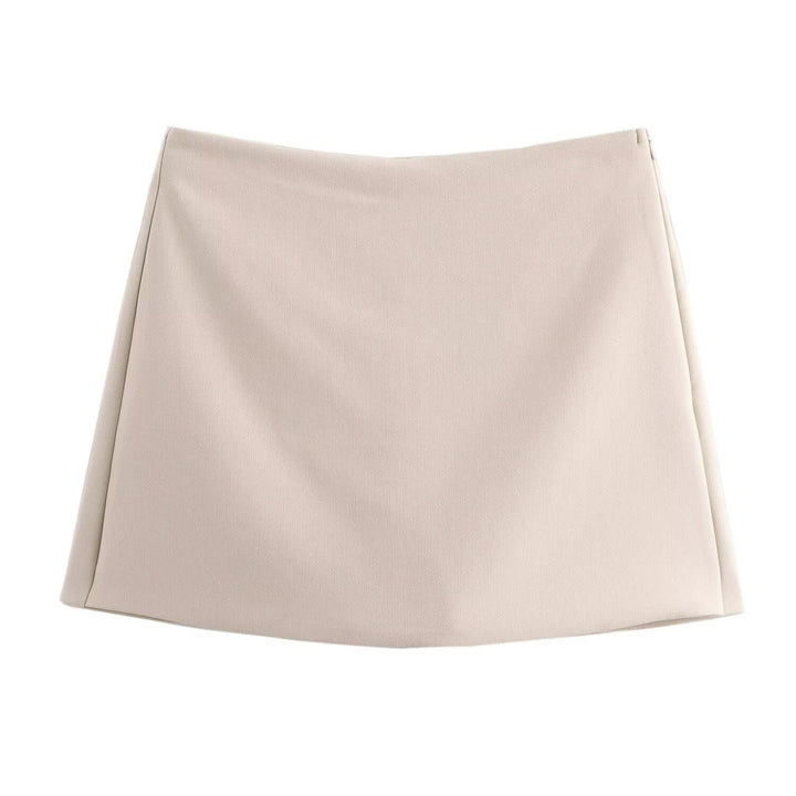 Levoire | Essential Skorts Élégant, Confortable Et Tendance Beige (sans rayures)