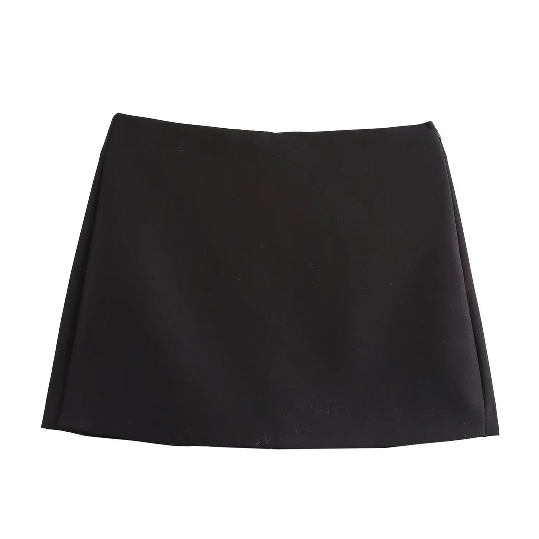 Levoire | Essentielle Satin-Shorts Noir (pas d'ouverture)