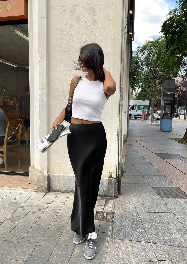 Levoire | Jupe Maxie En Satin Pour Femmes