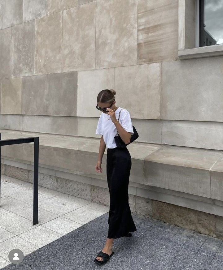 Levoire | Jupe Maxie En Satin Pour Femmes