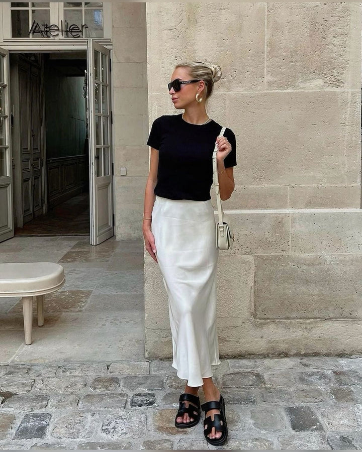 Levoire | Jupe Maxie En Satin Pour Femmes