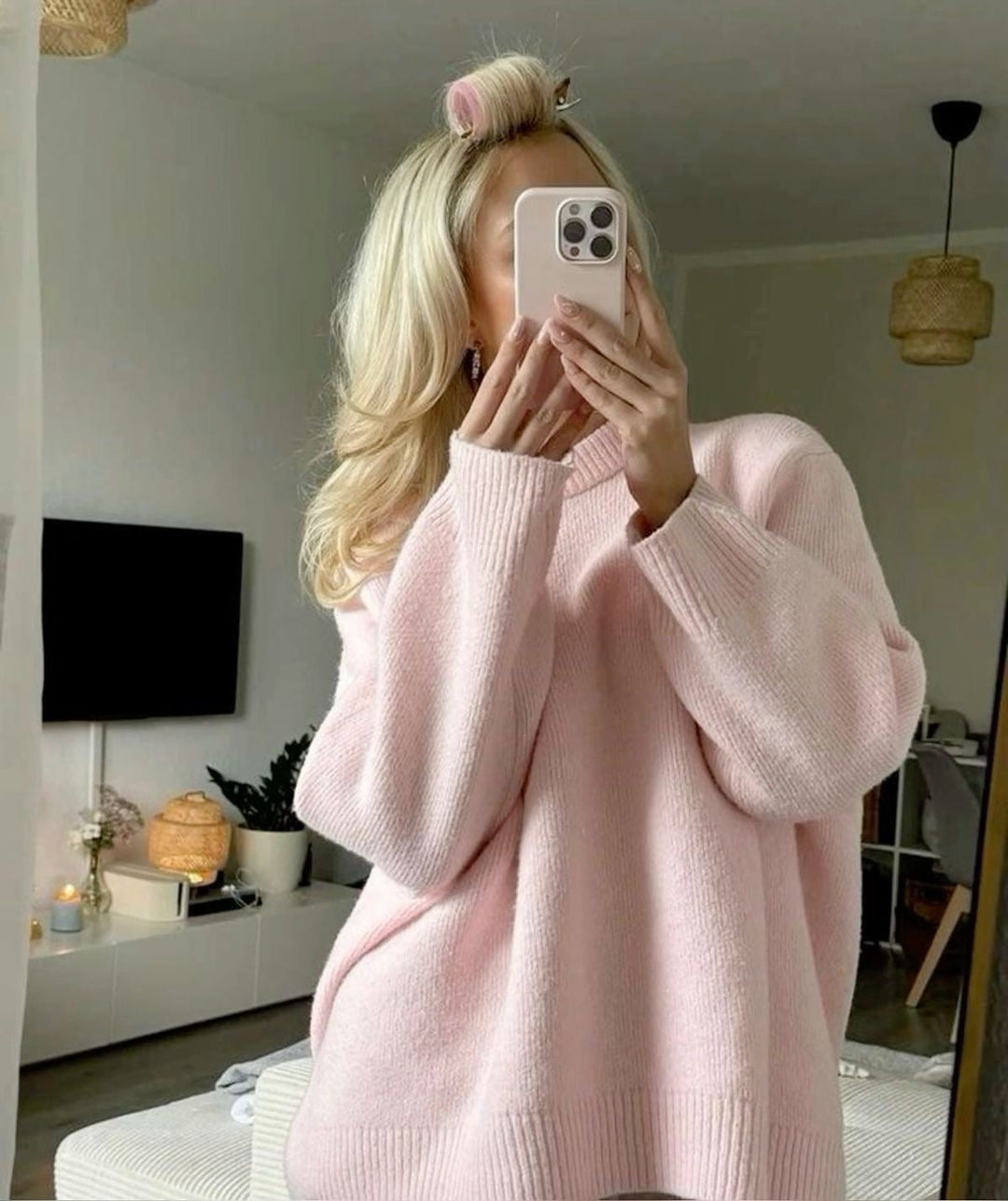 Levoire | Pull Surdimensionné Rose