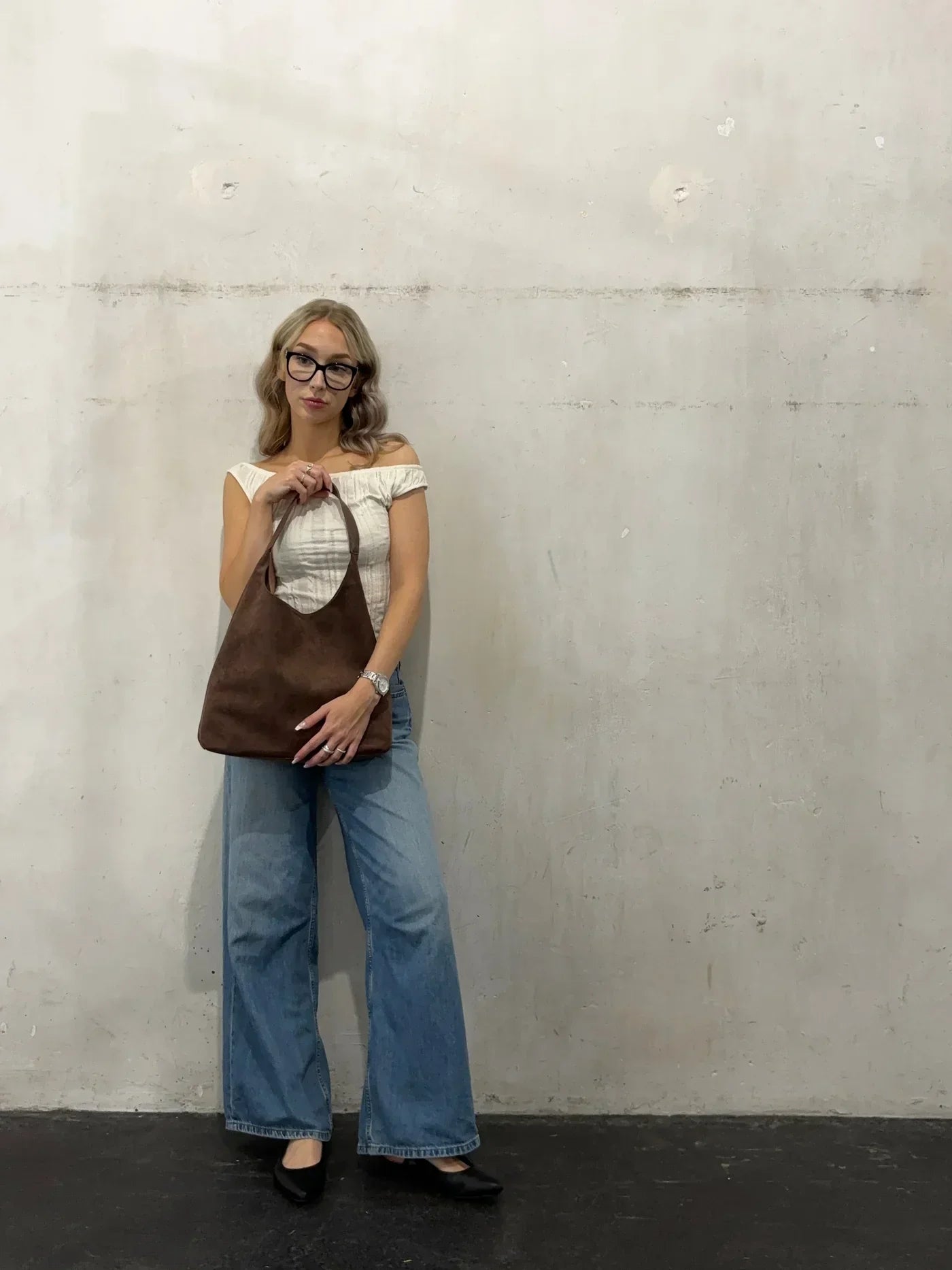 Levoire | Sac à bandoulière en daim doux