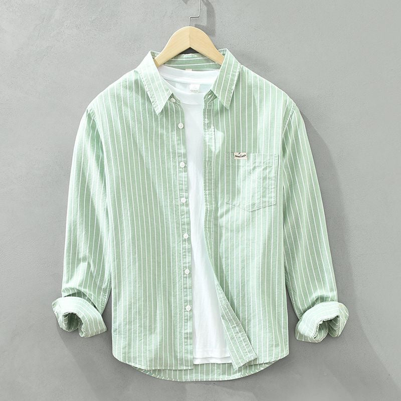 Levoire | Pull À Rayures Chic D'Été Vert