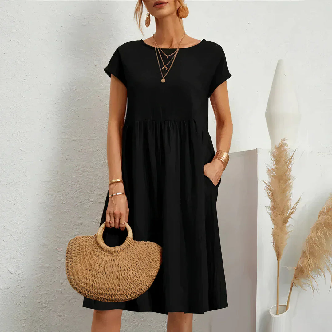 Levoire | Robe D'Été Avec Poches Noir