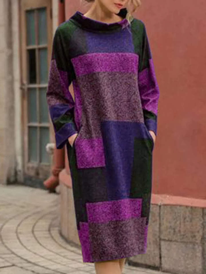 Levoire | Robe Patchwork pour Femme Lila