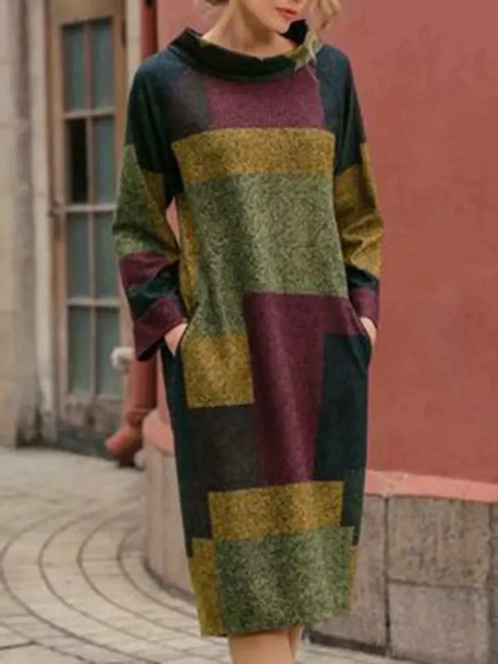 Levoire | Robe Patchwork pour Femme Gris