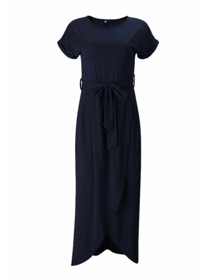 Levoire | Robe Maxi Avec Ceinture Et Fente Pour Dames