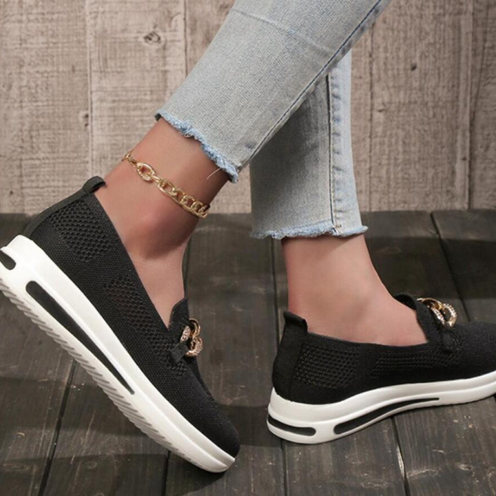 Levoire | Chaussure Mocassins Élégante Avec Détail De Chaîne Pour Femmes