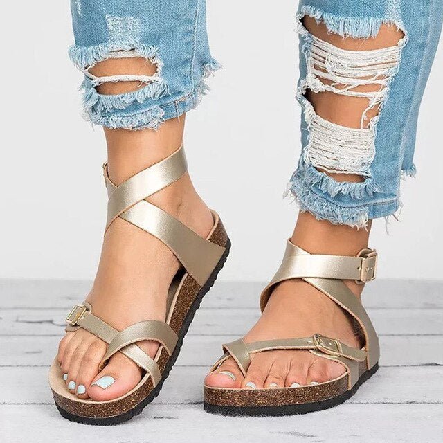 Levoire | Cuir Synthétique Sandales À Boucle