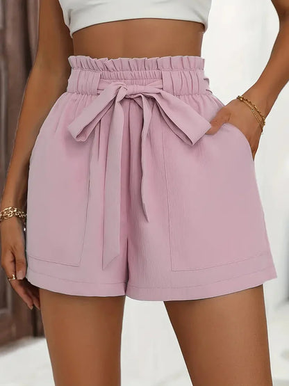 Levoire | Short Femme Courte Ample À Taille Haute Gris rosé